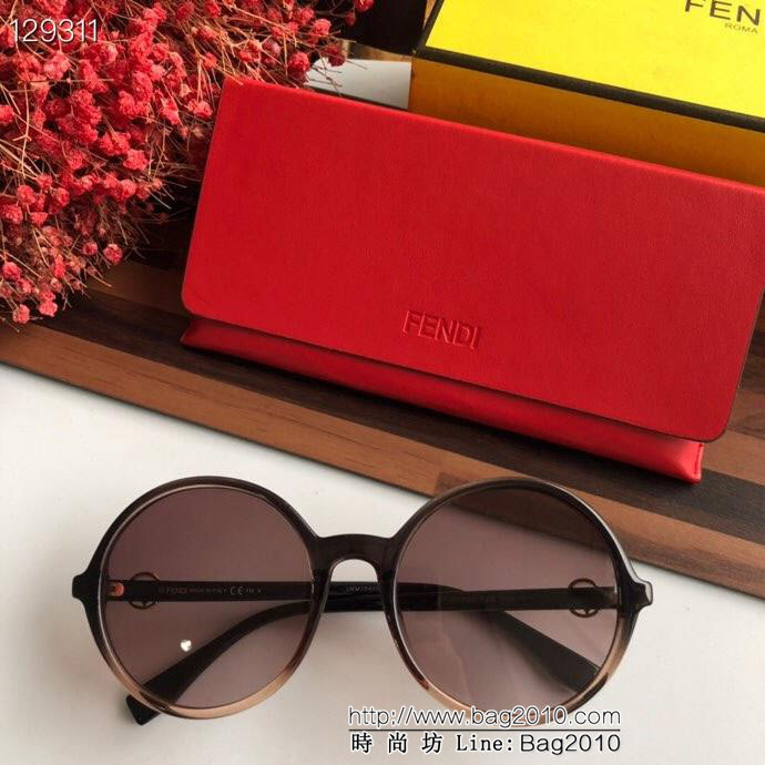 FENDI芬迪 原單 FF0319GS 官網最新推出系列 復古圓形 女款太陽鏡  lly1515